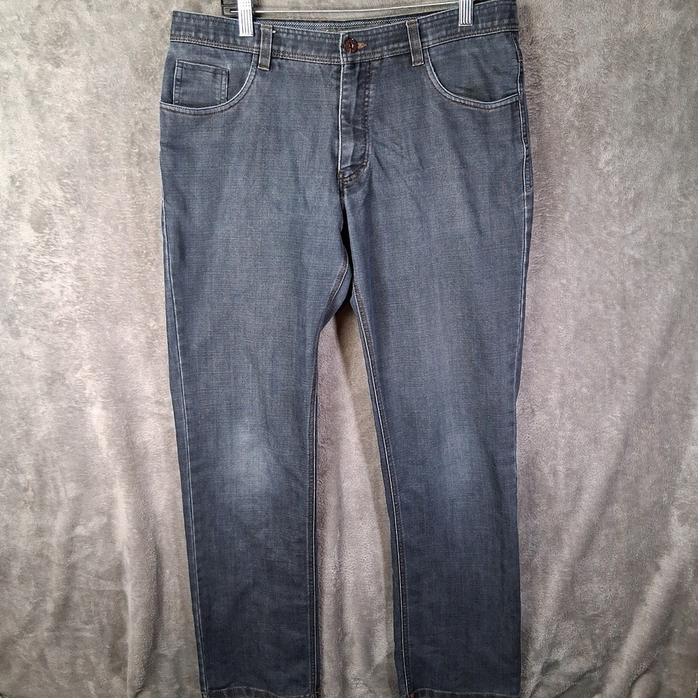 Enzo Denim Jeans‎ Men's Size 34x32 Straight Fit Dark Blue Wash Y2K Casual